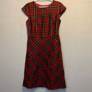 NWOT Children’s Place Adult Holiday Plaid Dress Size 4